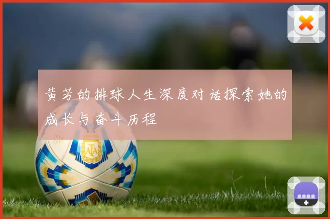 黄芳的排球人生深度对话探索她的成长与奋斗历程
